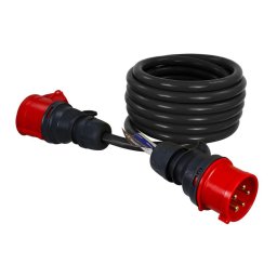 Commel hosszabbító kábel, ipari, CEE aljzat, 16 A 400 V 5G2,5 ~ 10500 W IP44, 10m