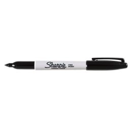 SHARPIE Alkoholos marker, 1 mm, kúpos, SHARPIE "Fine Point", fekete