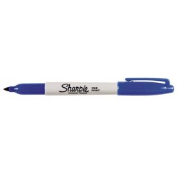 SHARPIE Alkoholos marker, 1 mm, kúpos, SHARPIE "Fine Point", kék