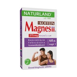 Naturland Magnesii + Koffein tabletta 60x