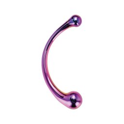 Dreamtoys - üveg masszírozó dildó (lila)