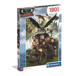Így neveld a sárkányodat Riders 180 db-os puzzle Clementoni