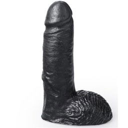 HUNG SYSTEM – élethű fekete dildó, 19 cm