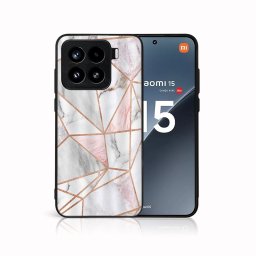 MY ART Védőtok Xiaomi 15 PINK MARBLE készülékhez (143)