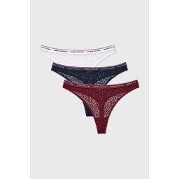 3PACK Tommy Hilfiger Premium Essentials tanga többszínű L