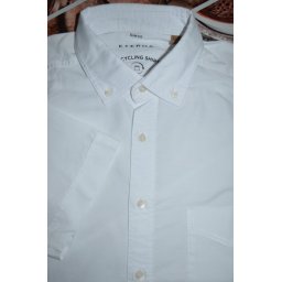Eterna slim fit fehér rövid ujjú ing, 39/40