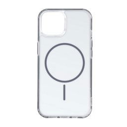 Szilikon telefonvédő (ultravékony, műanyag hátlap, MagSafe, légpárnás sarok) SÖTÉTSZÜRKE Apple iPhone 12 Pro, iPhone 12