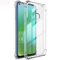 IMAK Védő szilikon borítás + fólia HTC Desire 20 Pro átlátszó