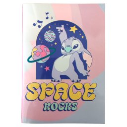 Disney Lilo és Stitch, A csillagkutya Space Rocks B/5 vonalas füzet 40 lapos