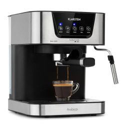 Klarstein Arabica, eszpresszó kávéfőző, 1050 W, 15 bar, 1,5 l, érintős vezérlőpanel, rozsdamentes acél (TK8-Espresso, 1.5L)