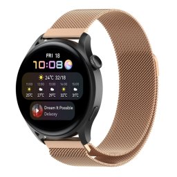 MILANESE Fém szíj Huawei Watch GT 3 Pro 46mm-es rózsaszín aranyhoz