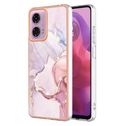 IMD MARBLE Védőburkolat a Motorola Moto-hoz G04 / G24 / G24 Power ROSE GOLD