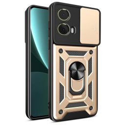 RING KAMERA Borító tartóval Motorola Moto G85 5G aranyhoz