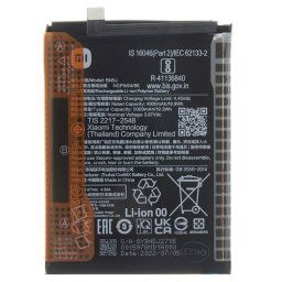 Xiaomi Redmi Note 12 5G / Poco X5 5G, Akkumulátor, 5000 mAh, Li-Ion Polymer, gyári