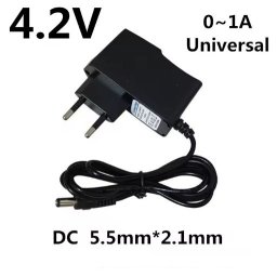 Li-ion 1s 4,2v-os 1a-es Töltő, Dc 5.5-2.1es-dugóval (6071)