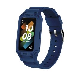GLACIER Védőtok pánttal Huawei Band 6 / 7 / Honor Band 6 kék