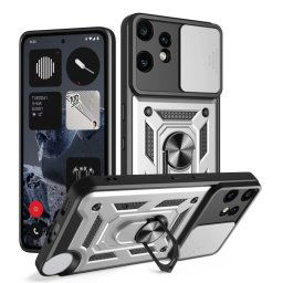 RING CAMERA Borító tartóval CMF Phone 2 Pro ezüst színben