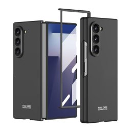 GKK Műanyag tok üveggel a Samsung Galaxy Z Fold7 5G külső kijelzőjéhez, fekete