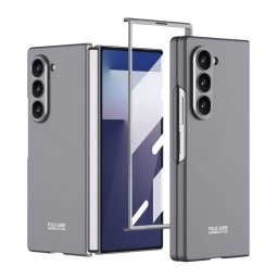 GKK Műanyag tok üveggel a Samsung Galaxy Z Fold7 5G külső kijelzőjéhez szürke