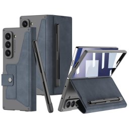 GKK SYNTHETIC Tok üveggel és rekesszel a Samsung Galaxy Z Fold7 5G szürke színű ceruzájához