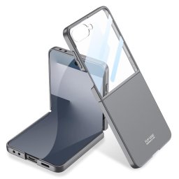 GKK Műanyag tok üveggel a Samsung Galaxy Z Flip7 5G külső kijelzőjéhez, szürke