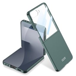 GKK Műanyag tok üveggel a Samsung Galaxy Z Flip7 5G külső kijelzőjéhez, zöld