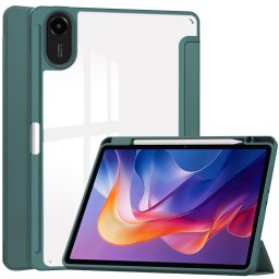 CRYSTAL Felhajtható tok Xiaomi Redmi Pad 2 sötétzöld