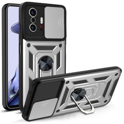 RING CAMERA Ezüst színű tok tartóval Xiaomi 11T / 11T Pro telefonhoz