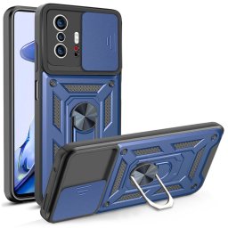 RING CAMERA Védőtok tartóval Xiaomi 11T / 11T Pro kék színben