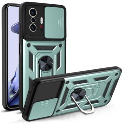 RING CAMERA Tok tartóval Xiaomi 11T / 11T Pro zöld színben