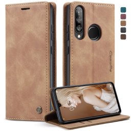 CASEME Flip tok Huawei P30 Lite készülékhez, világosbarna