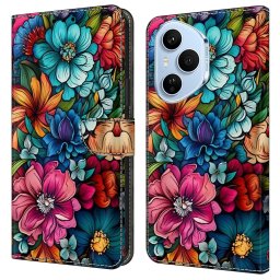 ART Pénztárca tok Honor 400 Pro 5G FLOWERS telefonhoz