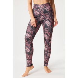 Winter Violeta téliesített leggings fekete-rózsaszín S