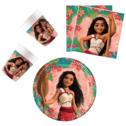 Disney Vaiana party szett 23 cm-es tányérral 36 db-os (Sailing Spirit)