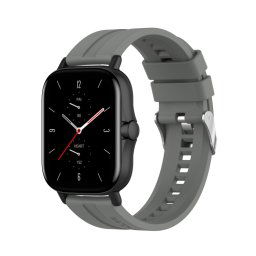 Szilikon szíj Xiaomi Amazfit GTS 2 / GTS 2e / GTS 2 Mini 20mm szürke