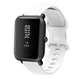 BUTTERFLY szilikon szíj Xiaomi Amazfit GTS 2 / GTS 2e / GTS 2 Mini 20mm fehér