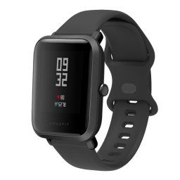BUTTERFLY szilikon szíj Xiaomi Amazfit GTS 2 / GTS 2e / GTS 2 Mini 20mm fekete