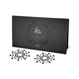 Csillogó gyémántok bimbómatrica (fekete)