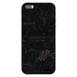 Átlátszó szilikon tok az alábbi mobiltelefonokra Apple iPhone 5/5S/SE - SCRATCH