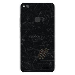 Átlátszó szilikon tok az alábbi mobiltelefonokra Huawei P9 Lite 2017 - SCRATCH