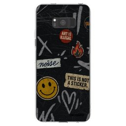 Átlátszó szilikon tok az alábbi mobiltelefonokra Samsung Galaxy S8 G950F - STICKERS x TAGS