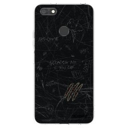 Átlátszó szilikon tok az alábbi mobiltelefonokra Huawei P9 Lite Mini - SCRATCH