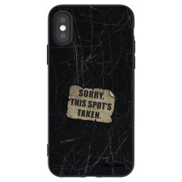 Fekete szilikon tok az alábbi mobiltelefonokra Apple iPhone X/XS - SORRY