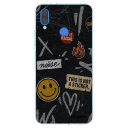Átlátszó szilikon tok az alábbi mobiltelefonokra Huawei Nova 3 - STICKERS x TAGS