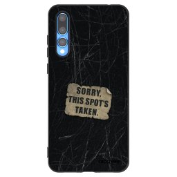 Fekete szilikon tok az alábbi mobiltelefonokra Huawei P20 Pro - SORRY