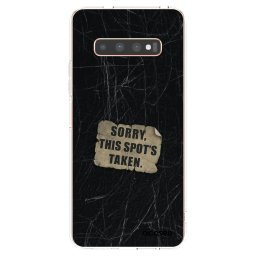 Átlátszó szilikon tok az alábbi mobiltelefonokra Samsung Galaxy S10 Plus G975 - SORRY