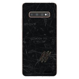 Átlátszó szilikon tok az alábbi mobiltelefonokra Samsung Galaxy S10 Plus G975 - SCRATCH