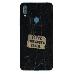 Átlátszó szilikon tok az alábbi mobiltelefonokra Huawei Y7 2019 - SORRY