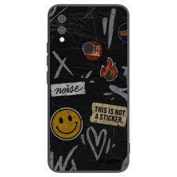 Fekete szilikon tok az alábbi mobiltelefonokra Xiaomi Redmi Note 7 - STICKERS x TAGS