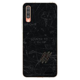 Átlátszó szilikon tok az alábbi mobiltelefonokra Samsung Galaxy A70 A705F - SCRATCH